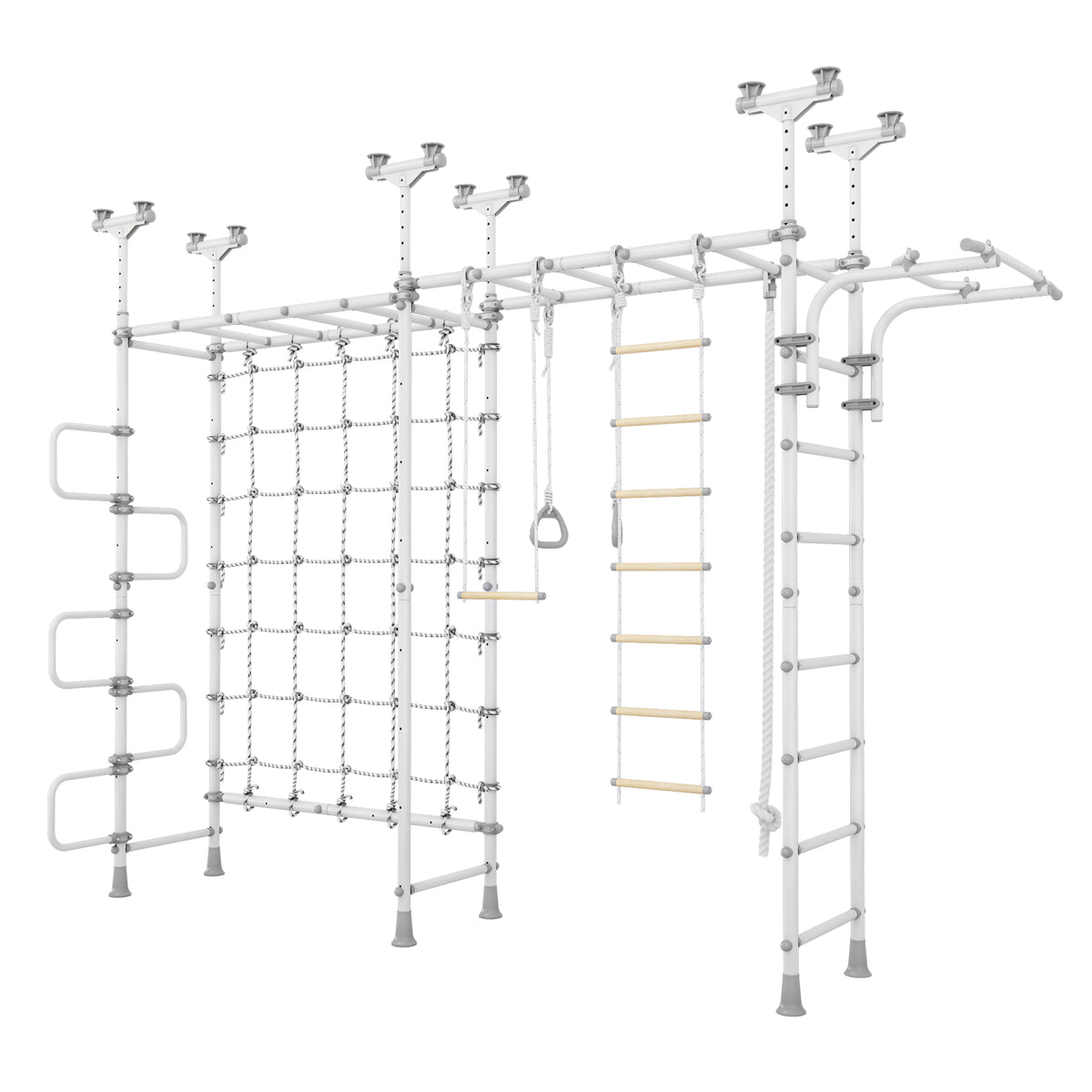 LIMIKIDS Jupiter Plus Grey - Pegasus + monkey bars extension + net